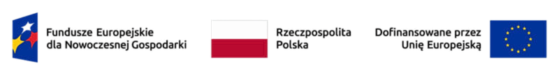 Fundusze Europejskie dla Nowoczesnej Gospodarki. Rzeczpospolita Polska. Dofinansowane przez Unię Europejską.